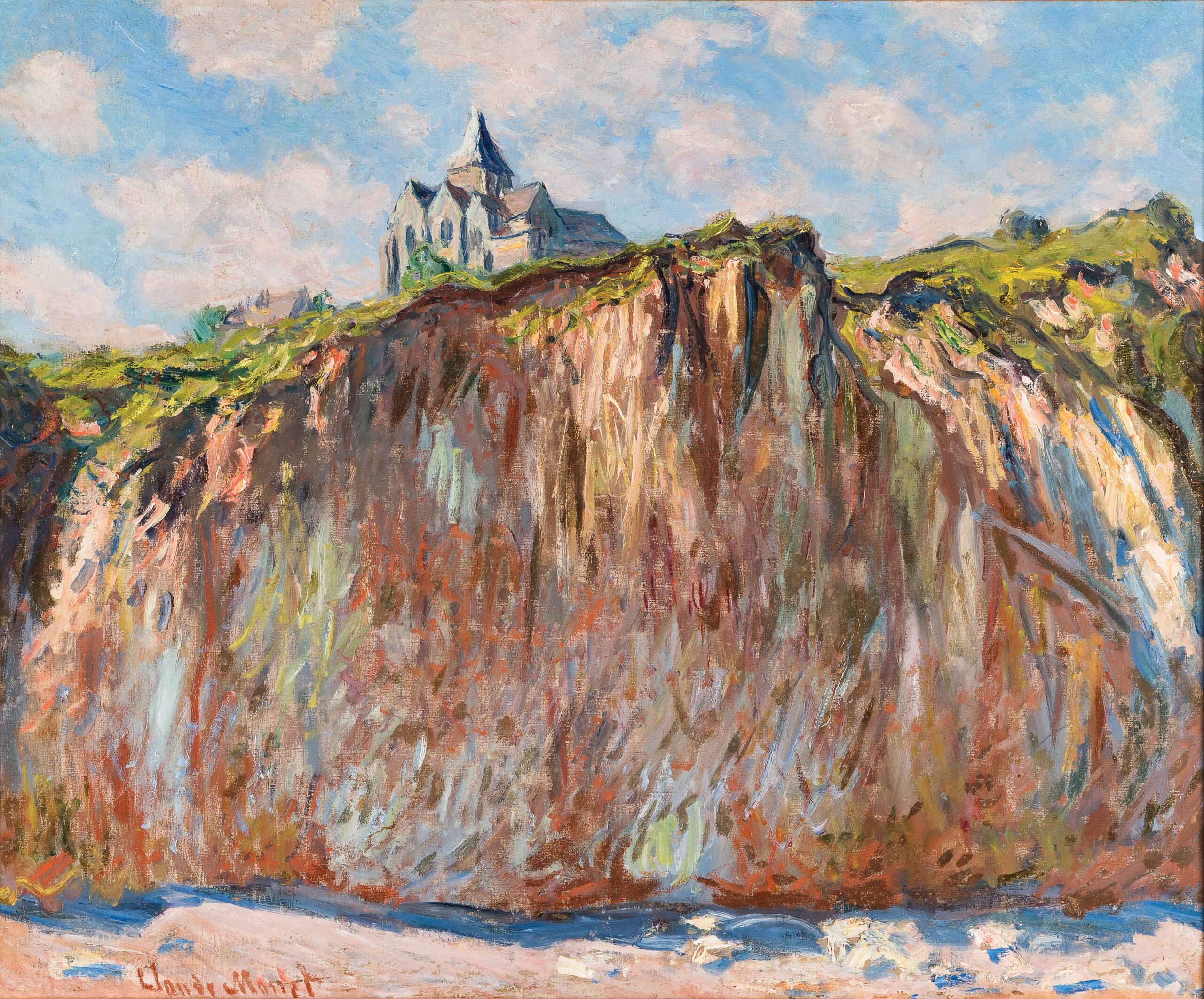 El Museo de Arte de San Diego celebra 100 años y muestra joyas de su colección Iglesia sobre acantilado, Monet