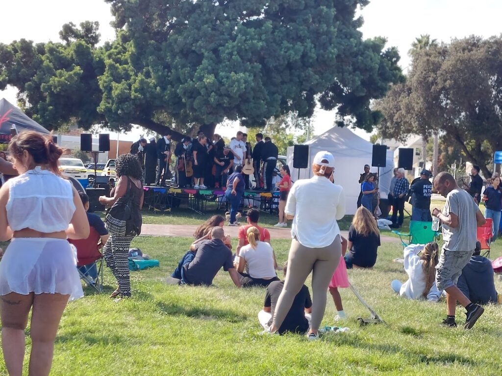 gente en un parque